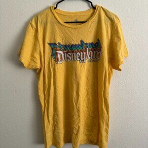 Disneyland Resort Retro Stack Logo Yellow Size Large
